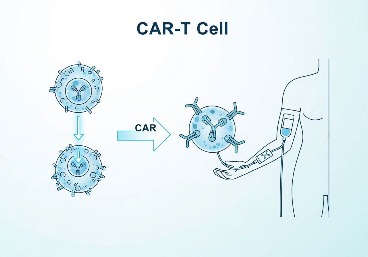 Immunotherapy for Leukemia — medical illustration