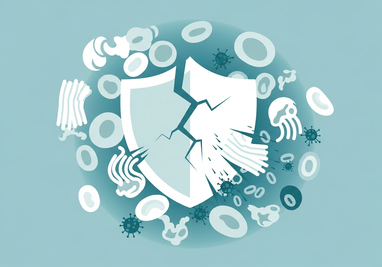 Infections, Leukemia, and Immune Health — medical illustration