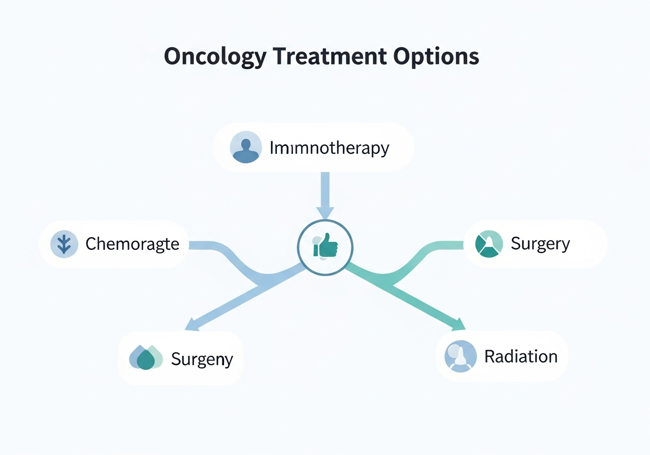Leukemia Treatment Options Explained — educational medical diagram