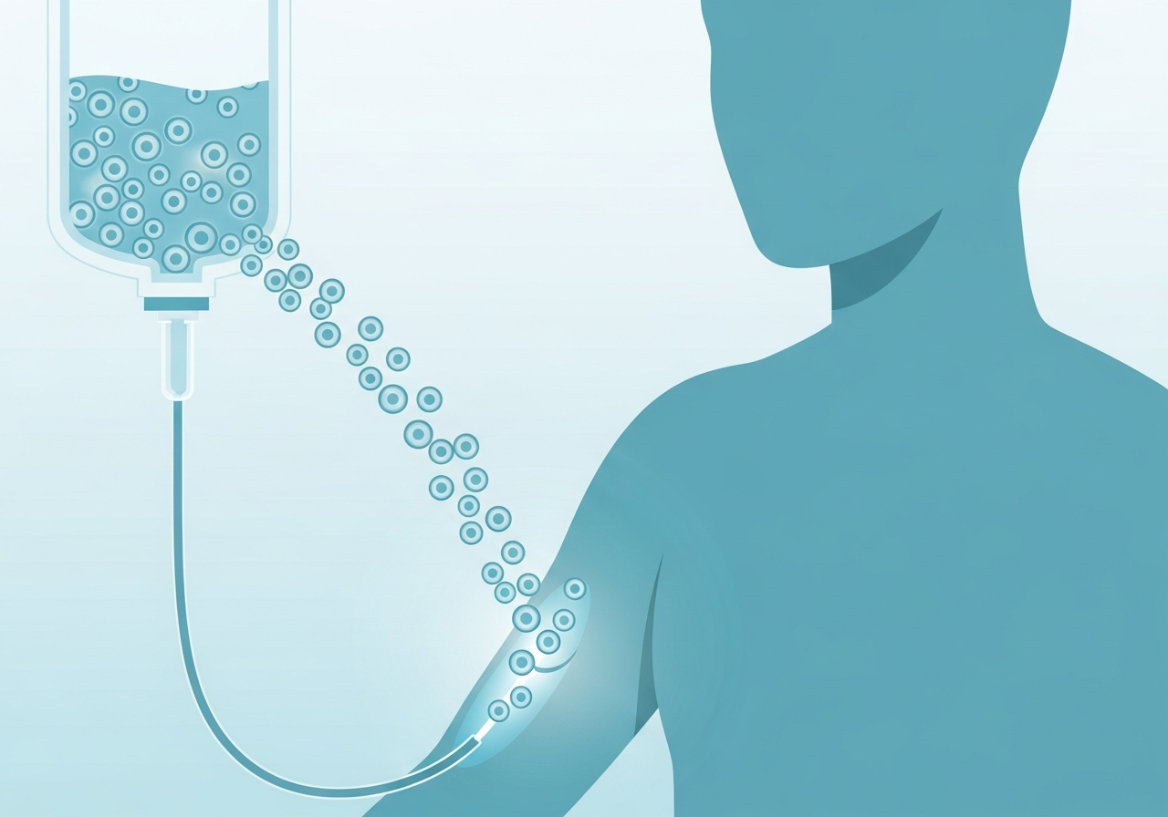 Stem Cell Transplants in Leukemia Recovery — medical illustration