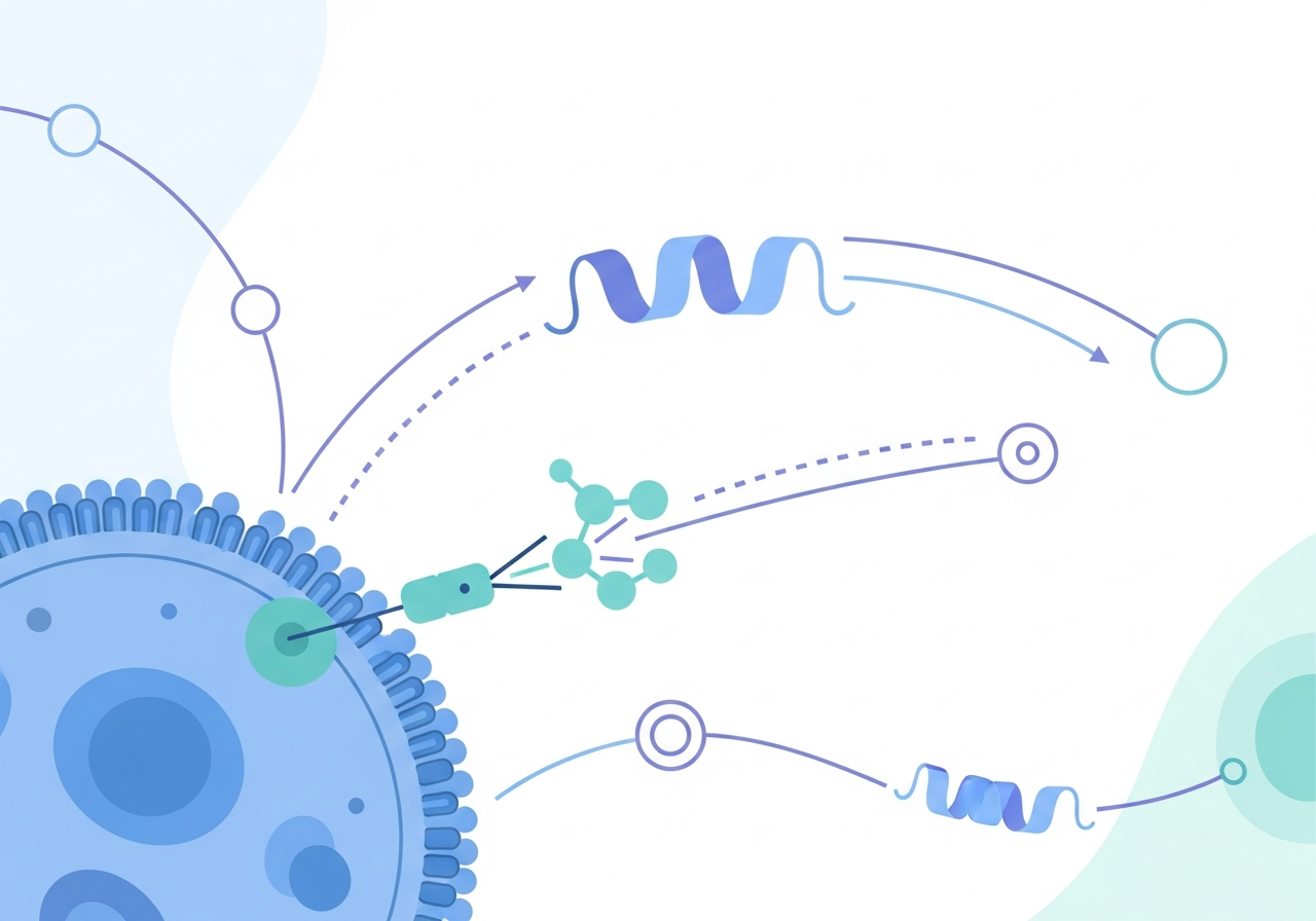 Targeted Therapy for Leukemia — medical illustration